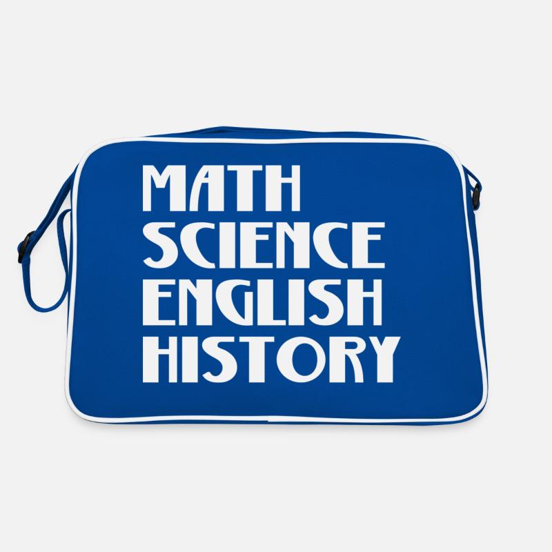 Math Science Anglais Histoire Sac Retro