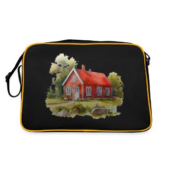Sweden Sweden Nordic countries Scandinavia travel viking - Retro Bag - black/gold - Back