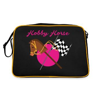 Hobby Horse hobby horse et drapeau à damier - Sac Retro - noir/or - Dos