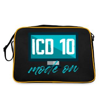 ICD 10 Mode on medical coding - Retro Bag - black/gold - Back