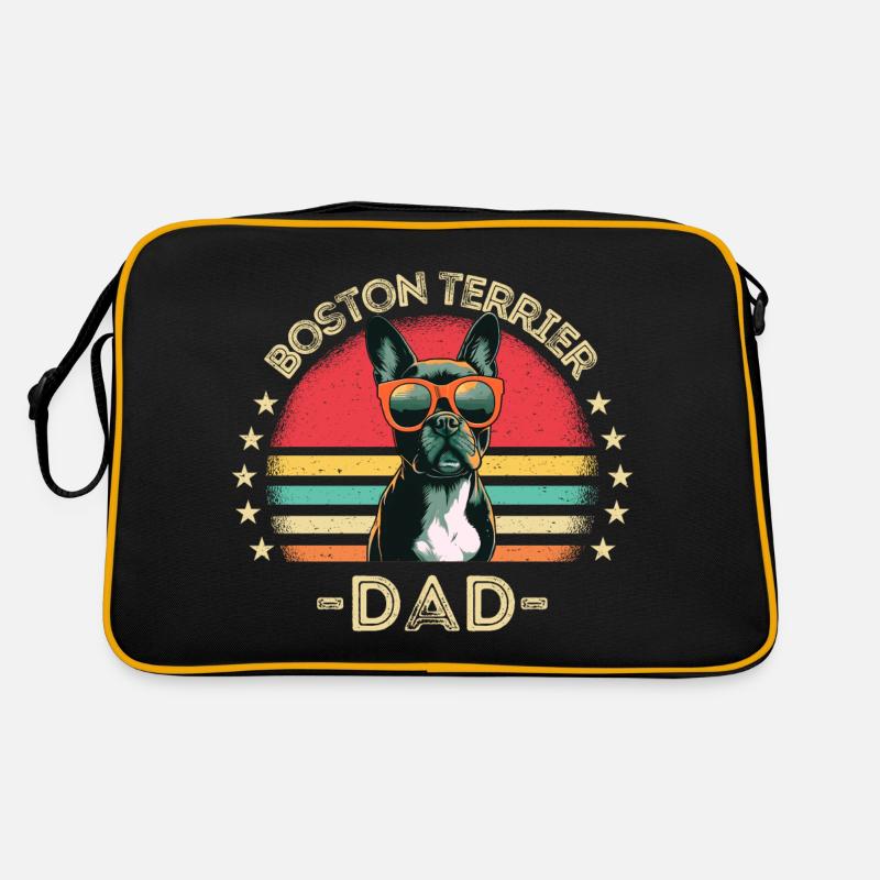 Boston Terrier avec lunettes de soleil rétro Sac Retro