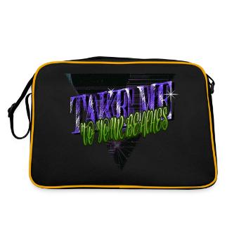 @zackiinnitbrahhh plaisir heureux 2019 tout internet - Sac Retro - noir/or - Dos