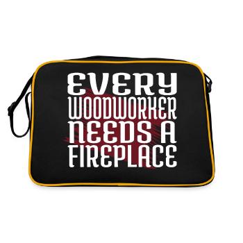 Lumberman Sexy Carpenter Tshirts - Retro Bag - black/gold - Back