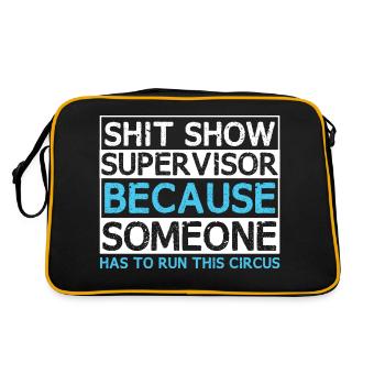 Funny Supervisor Chaos - Retro Bag - black/gold - Back