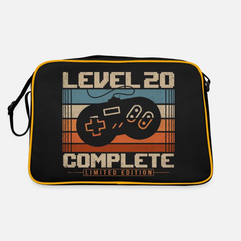 20 Geburtstag Geschenk Level 20 Complete Retro Tasche