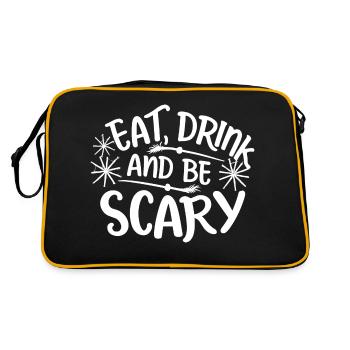 Eat Drink And Be Scary - Retro Bag - black/gold - Back