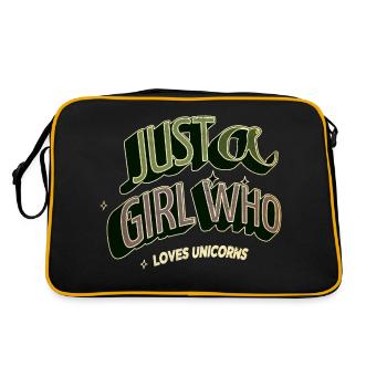 white fun present idea birthday present idea - Retro Bag - black/gold - Back