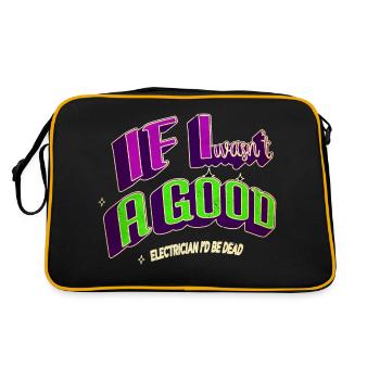 électricien bière électricité cadeau choc électrique - Sac Retro - noir/or - Dos