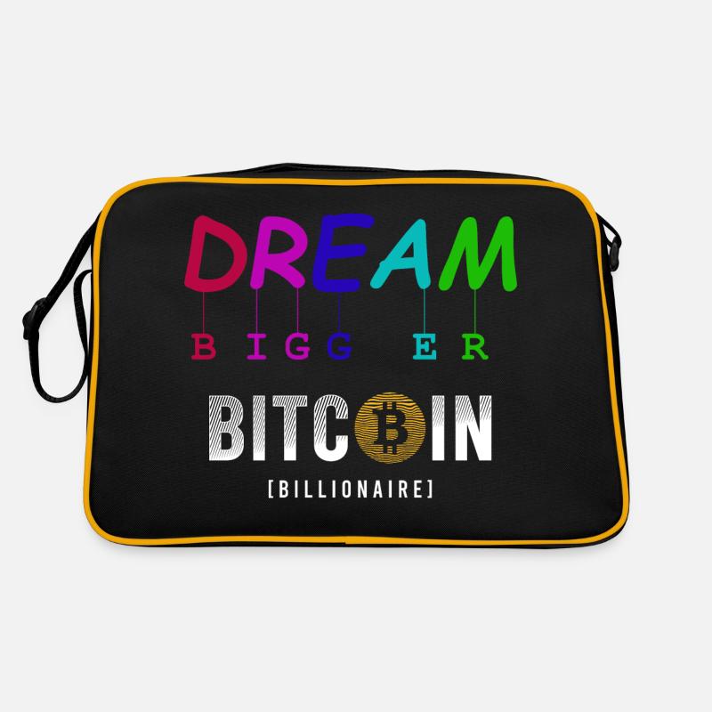 Dream Bigger Bitcoin Retro Tasche