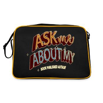 books school birthday present literature christmas - Retro Bag - black/gold - Back