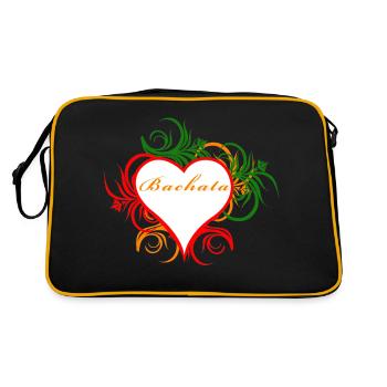 Bachata dans l’ornement de coeur - Sac Retro - noir/or - Dos