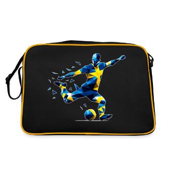 Football Suède - Sac Retro - noir/or - Dos