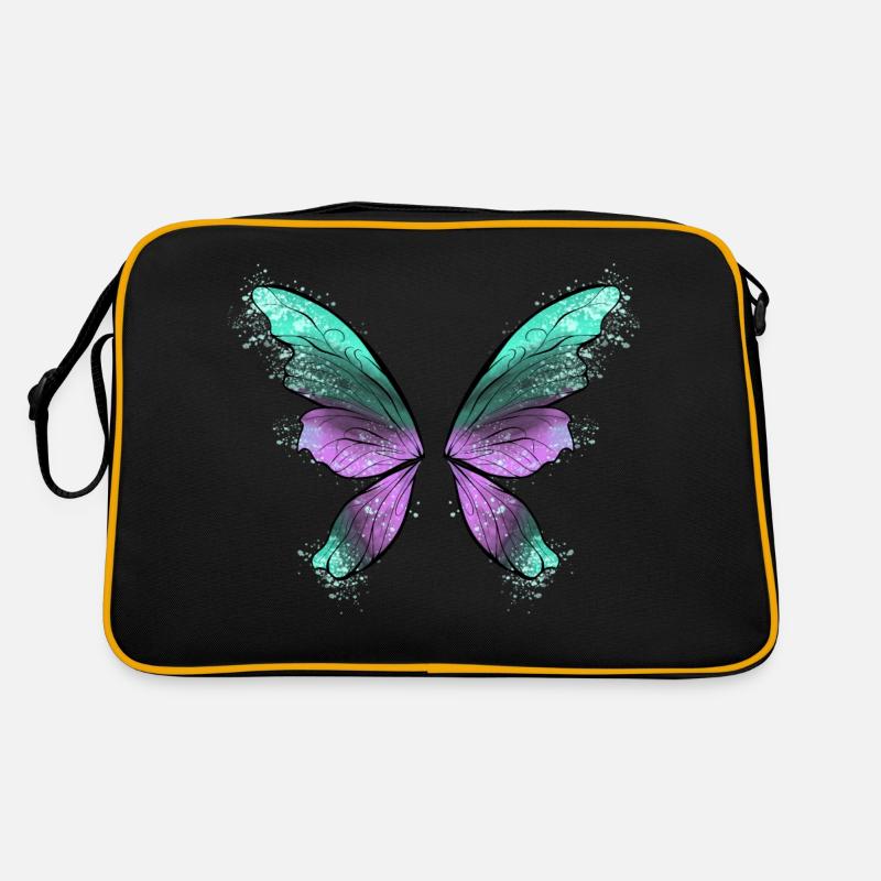 Ailes de fée - Sac Retro - noir/or