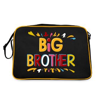 FRÈRE AÎNÉ - Sac Retro - noir/or - Dos