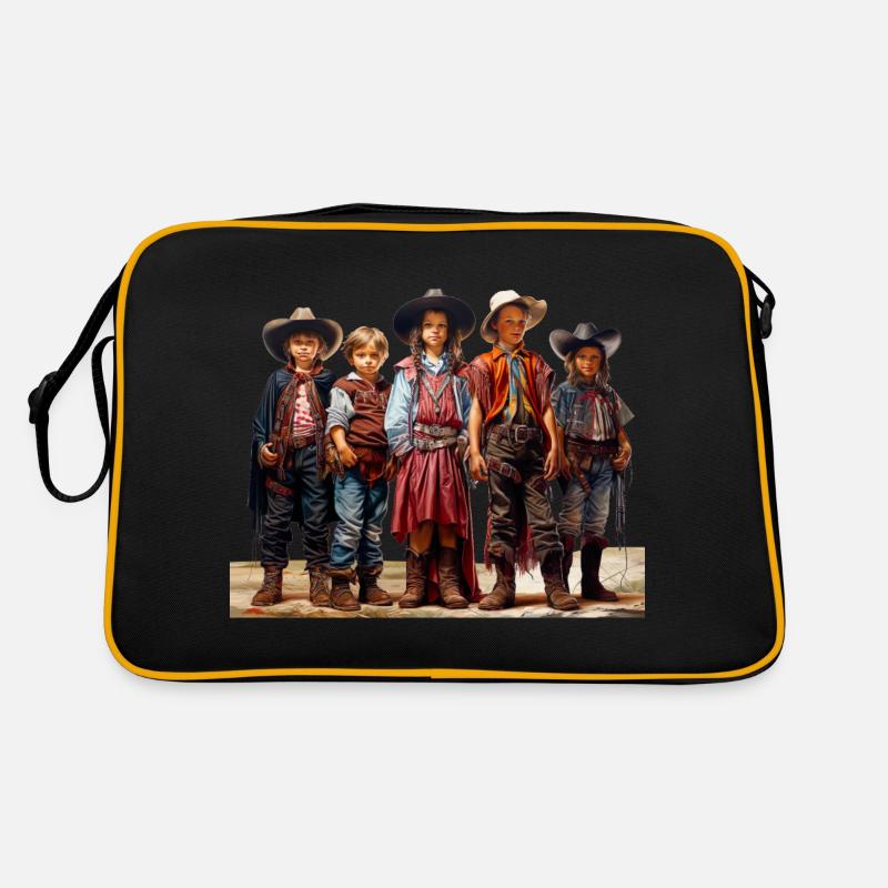 Cowboy oder Sheriff Faschingsverkleidung Retro Tasche