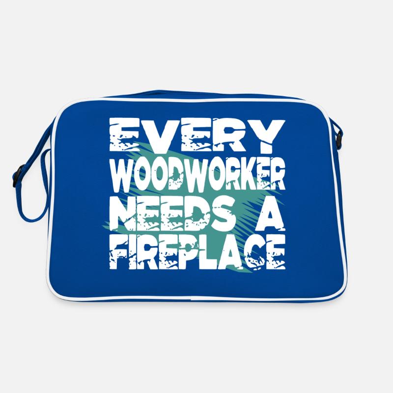 safety helmet tools tree jokes Retro Bag