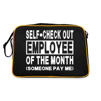 Self-Check Out - Employé du mois - Sac Retro - noir/or - Dos