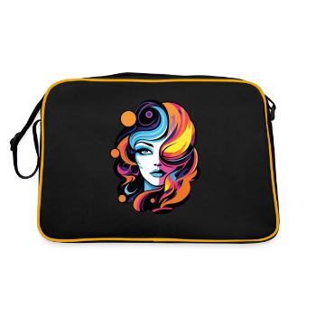 Colorful world of fantasy and dreams - Retro Bag - black/gold - Back