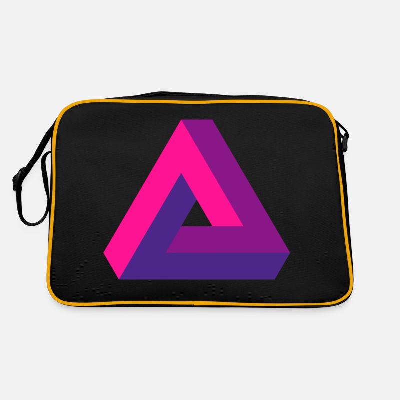 Mind-Bending Perspective: Impossible 3D Triangle Retro Bag