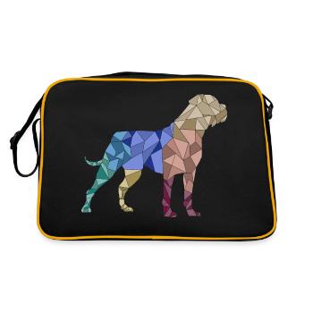 CANE CORSO geometric - Retro Bag - black/gold - Back