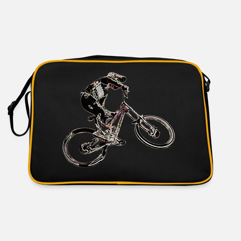 Downhill-Mountainbiken Retro Tasche