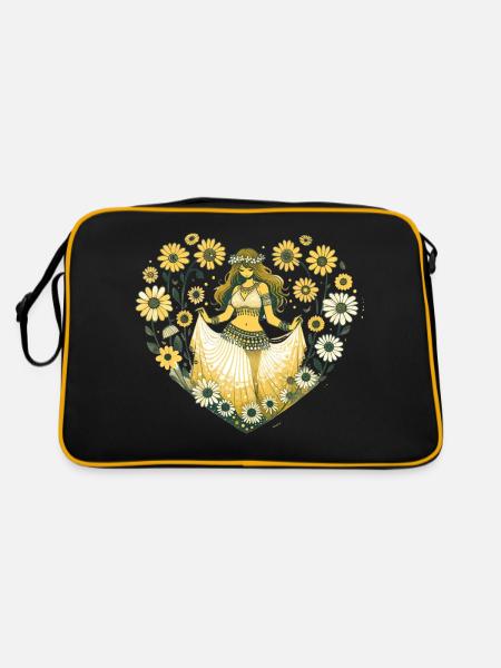 Belly Dancer Daisy - Retro Bag - black/gold - Back