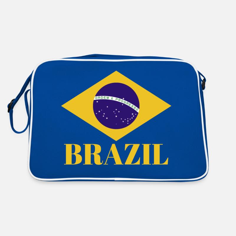 BRÉSIL BRASIL Drapeau Vintage C’est dans mon ADN Brésil Sac Retro