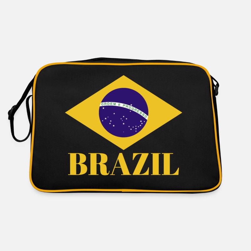 BRÉSIL BRASIL Drapeau Vintage C’est dans mon ADN Brésil Sac Retro