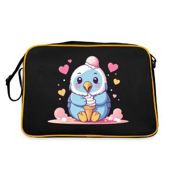 Fluffy Ice Power - Retro Bag - black/gold - Back