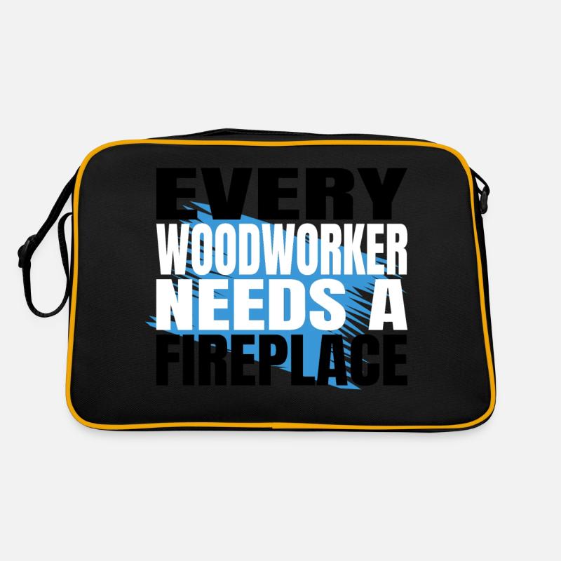 humor mason construction carpenter Retro Tasche