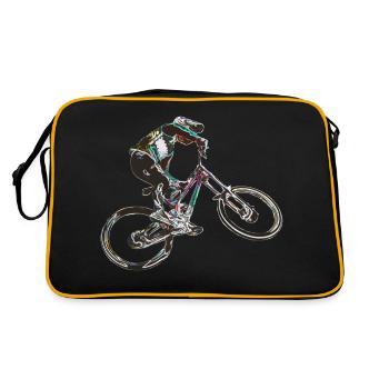 MTB downhill - Retro Bag - black/gold - Back