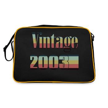2003 anniversaire 2003 né en 2003 anniversaire - Sac Retro - noir/or - Dos