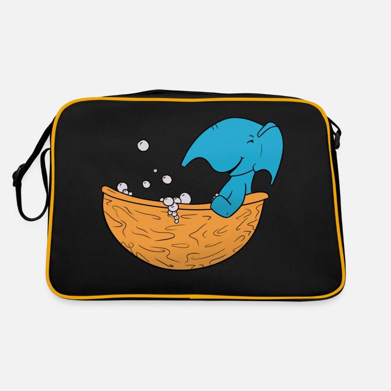 Elefant Baden Retro Tasche