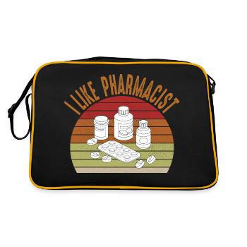 Future Vintage Retro Pharmacist Pharmacy Tech - Retro Bag - black/gold - Back
