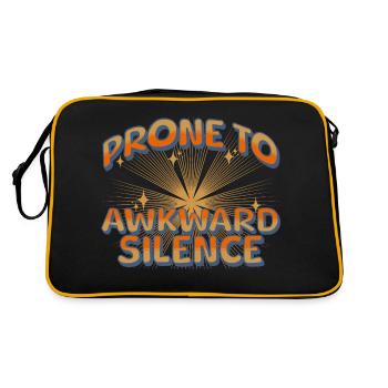enclin au silence gênant - Sac Retro - noir/or - Dos