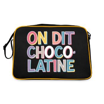 On dit chocolatine - Sac Retro - noir/or - Dos