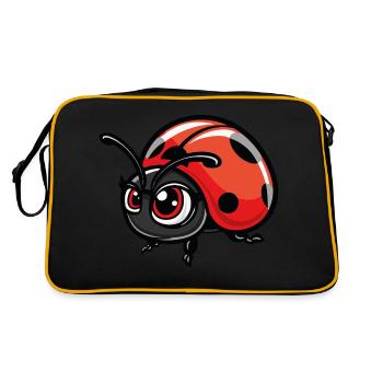 maikäfer comic - Retro Tasche - Schwarz/Gold - Hinten