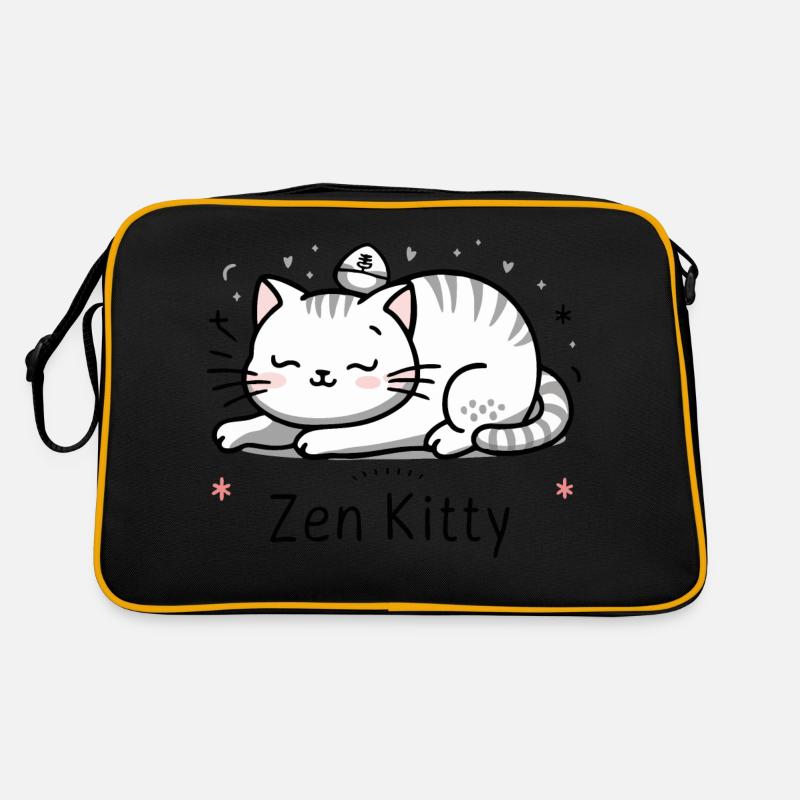 Zen-Kätzchen Retro Tasche