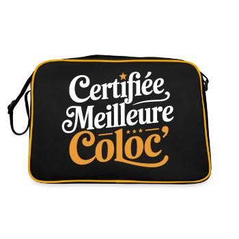 Certifiée meilleure coloc' - Sac Retro - noir/or - Dos
