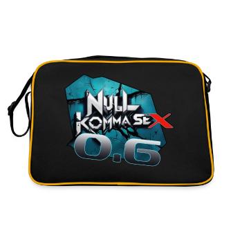 Nullkomma sechs - Retro Tasche - Schwarz/Gold - Hinten