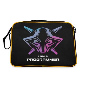 ICH BIN TECHNIKER - Retro Tasche - Schwarz/Gold - Hinten
