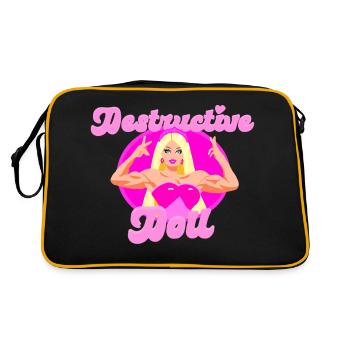 Gym BADDIE Doll - Retro Bag - black/gold - Back
