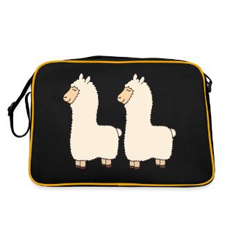 Lama Double Pack - Retro Bag - black/gold - Back