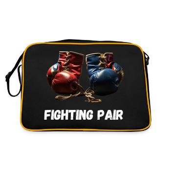 Fighting Pair Boxing Lovers - Retro Bag - black/gold - Back