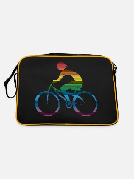 Cyclist - Retro Bag - black/gold - Back