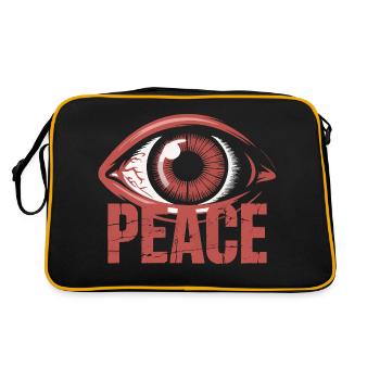 DE GRANDS YEUX ENSANGLANTÉS - Sac Retro - noir/or - Dos