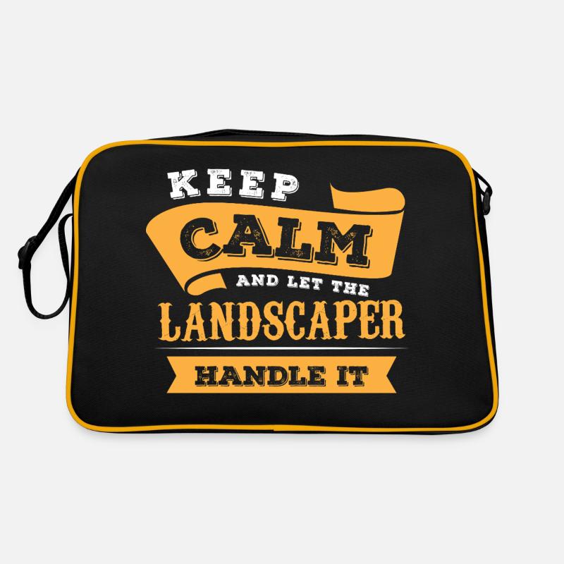 Keep Calm Landscaper Design Retro Tasche