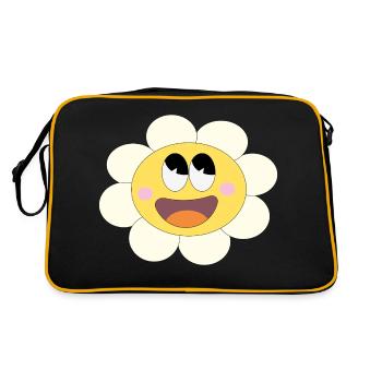 Pretty little flower! - Retro Bag - black/gold - Back