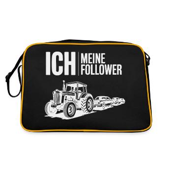 Me & My Followers – Traktor Edition - Retro Bag - black/gold - Back