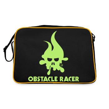 Hindernis Racer Elemente - Retro Tasche - Schwarz/Gold - Hinten